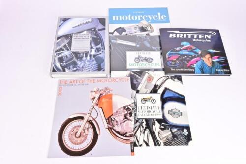 MOTORCYCLING: Two books and four calendars relating to motorcycling