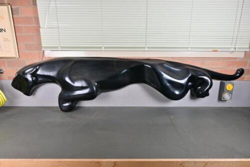 JAGUAR: A circa 1970s/1980s fibreglass 2-metre long Jaguar showroom proportion display of a leaping cat,