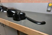 JAGUAR: A circa 1970s/1980s fibreglass 2-metre long Jaguar showroom proportion display of a leaping cat, - 3