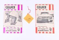 CALDER PARK: Two 1971 Calder Park Official Programmes. Calder Park PIT PASS