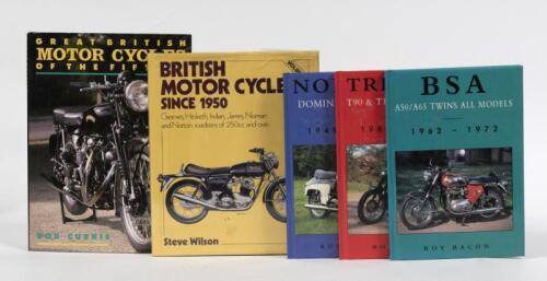 BRITISH MOTORCYCLES: Five books relating to British motorcycles