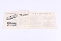 VICTORIAN LIGHT CAR CLUB: An impressive an interesting Victorian Light Car Club - 'Third "Herald" Dependability Test, 1928' 3rd to 6th November 1928, Programme - 2