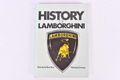 LAMBORGHINI: 'HISTORY OF LAMBORGHINI' hardback book by Rob de la Rive Box and Richard Crump