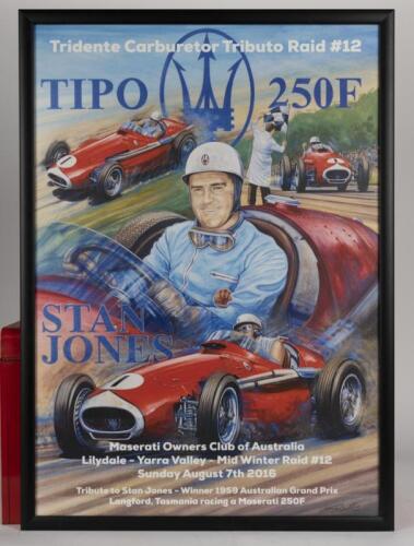 MASERATI: An original 2016 poster from the Maserati Owners Club of Australia