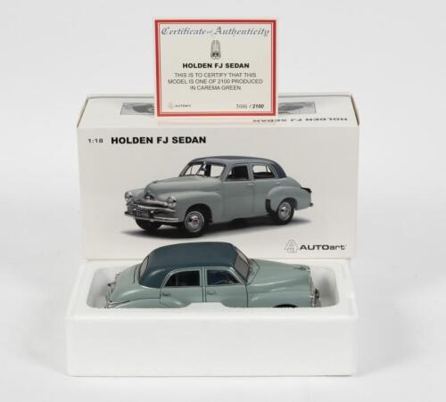 HOLDEN: A NOS 1:18 scale by Auto Art Holden FJ Sedan - 1955 Limited Edition with COA
