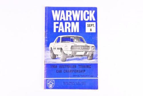 WARWICK FARM: A 'WARWICK FARM - 1968 AUSTRALIAN TOURING CAR CHAMPIONSHIP' NATIONAL OPEN MEETING, Official Programme