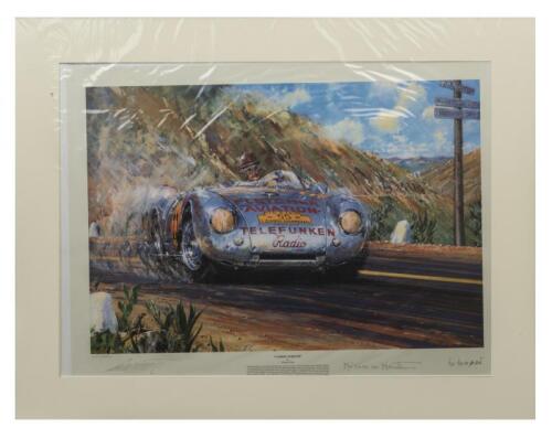 NICHOLAS WATTS: high quality limited edition print by Nicholas Watts titled 'CARRERA PORSCHE' limited edition with CoA, signed by Hermann and Hainstein