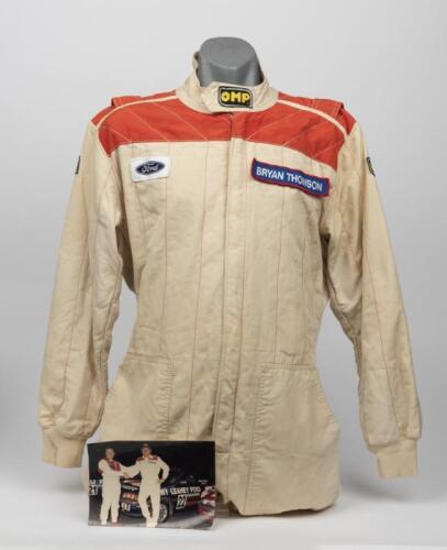 INDY CAR GP: Bryan Thomson&rsquo;s OMP Nomex race suit from the Ford Celebrity Challenge at the 1992 Gold Coast Indy Car Grand Prix
