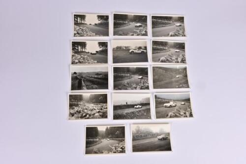 NURBURGRING: An interesting group of black and white period photographs taken at the 1000KM race held at Nurburgring 22-05-1960. Moss/Gurney photographs