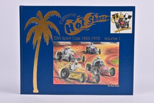 SPRINT CARS: 'California Hot Shoes - CRA Sprint Cars 1955-1970', Volume 1, hardcover book by Buzz Rose. Signed personalised letter by Buzz Rose