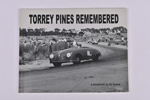 TORREY PINES: 'TORREY PINES REMEMBERED' softcover scrapbook by Art Evans. First Edition
