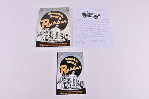 MIDGET RACERS: 'Smoke, Sand and Rubber' softcover book by Mel Anthony. Signed by Mel Anthony