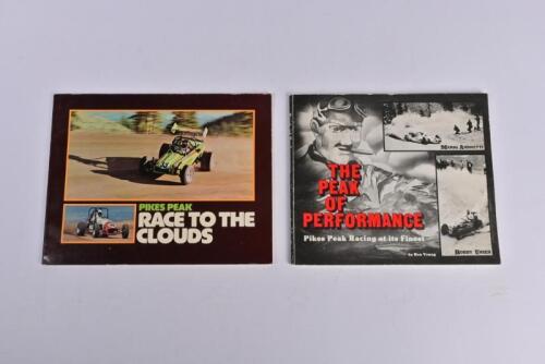 PIKES PEAK: Two softcover books detailing Pikes Peak. 'PIKES PEAK RACE TO THE CLOUDS'