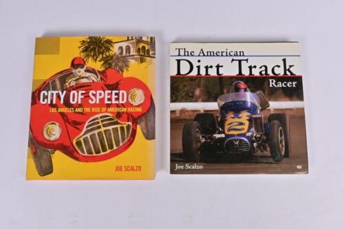 SCALZO: Two hardcover books by Joe Scalzo. 'CITY OF SPEED - Los Angeles And Rise Of American Racing'
