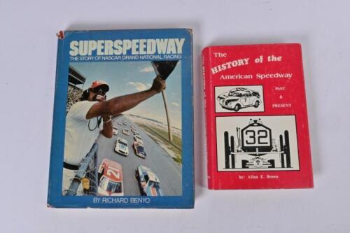 SPEEDWAY: Two hardcover books detailing Speedway history. 'SUPERSPEEDWAY' by Richard Benyo