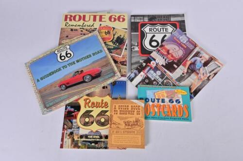 ROUTE 66: A collection of literature detailing Route 66. 'ROUTE 66 Remembered' hardcover book by Michael Karl Witzel
