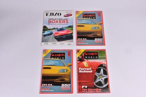 FERRARI: Four Ferrari related magazines. 'ferrari WORLD' issues