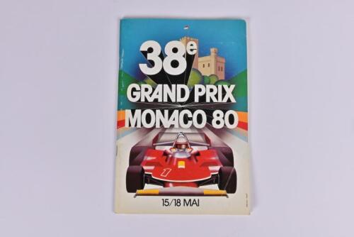 MONACO: A '15/18 May 1980 '38th GRAND PRIX MONACO 80' Official Programme