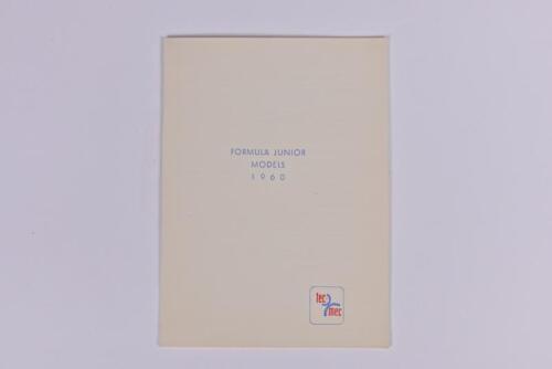 FORMULA JUNIOR: A Tec-Mec 1960 'FORMULA JUNIOR MODELS' information leaflet