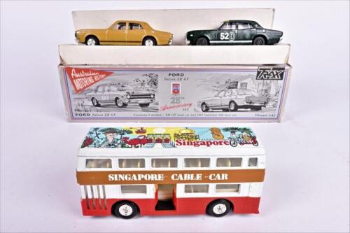 MODEL CARS: Three 1:43 scale model. FORD Falcon XR GT 25th Anniversary Set by Trax