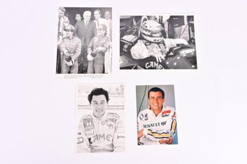 FORMULA 1: Four Formula 1 pictures. Alain Prost/Keke Rosberg & Ayrton Senna pictures