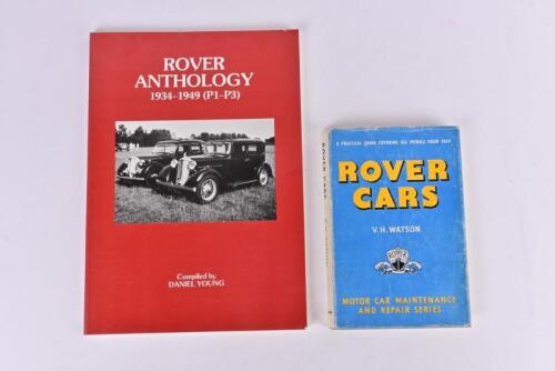 ROVER: Two Rover publications. 'ROVER CARS' hardcover book by V.H.Watson