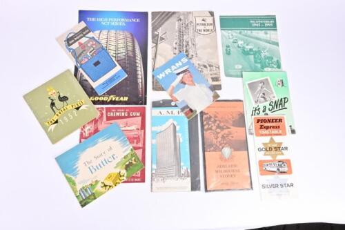 AUSTRALIAN GENERAL: A collection of various period publications. 'The Royal Visit 1952' information booklet. Shell Touring Advice