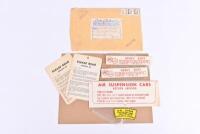 G.M: A collection of various stickers and placards. 'PLEASE READ - AUTRONIC EYE' instruction cards
