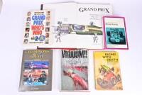 MOTOR RACING: Six books detailing motor racing history. 'CHAMPIONS OF SPEED' hardcover book by Richard Becht