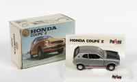 HONDA: A rare Polistil HONDA COUPE 'Z' (S.14). Silver body, black bonnet