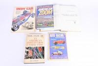 AMERICAN RACING: Five books covering American car racing. 'THE INDY 500' hardcover book by Ron Dorson