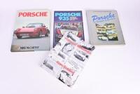 PORSCHE: Four publications relating to Porsche. 'PORSCHE MEMORIES' softcover book by Alan Giddins