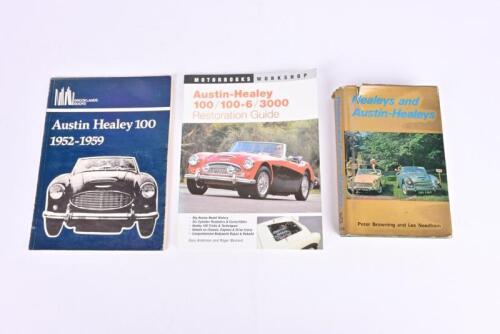 AUSTIN HEALEY: Three publications dealing with Austin Healey. 'Healeys and Austin-Healeys' hardcover book