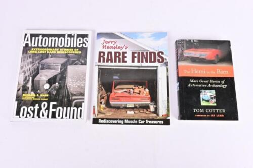 BARN FINDS: Three books covering the discovery of rare cars. 'Automobiles Lost & Found' hardcover book by Michael E.Ware