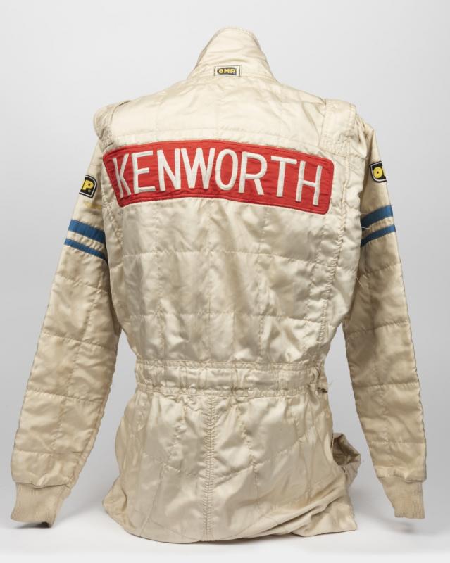 RACE SUIT: Bryan Thomson’s late 1980s white OMP Nomex race suit as used ...