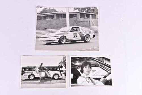 MITSUBISHI: Three black and pictures relating to the Mitsubishi Starion. Kevin Bartlett picture