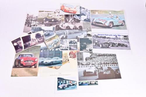 MOTOR RACING: A group of reproduced motor racing photographs and pictures. Mercedes-Benz (Silver Arrows) pictures