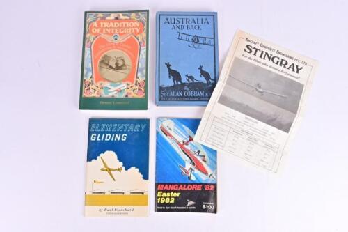 FLIGHT: Four publications relating to flight. 'AUSTRALIA AND BACK' hardcover book by Sir Alan Cobham K.B.E, published 1926