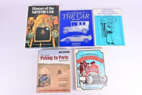 AUTOMOBILES: Five books detailing automobiles. 'HISTORY OF THE MOTOR CAR' hardcover book by Marco Matteucci