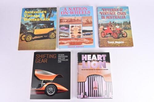 AUSTRALIAN MOTORING: A collection of interesting books covering various topics of Australian motoring. 'SHIFTING GEAR - DESIGN, INNOVATION AND THE AUSTRALIAN CAR' softcover book by the National Gallery of Victoria