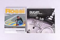 ROSSI/DUCATI: Two hardcover books detailing the career of Valentino Rossi and photographic history of Ducati. 'DUCATI - A PHOTOGRAPHIC TRIBUTE' hardcover book by Phil Aynsley