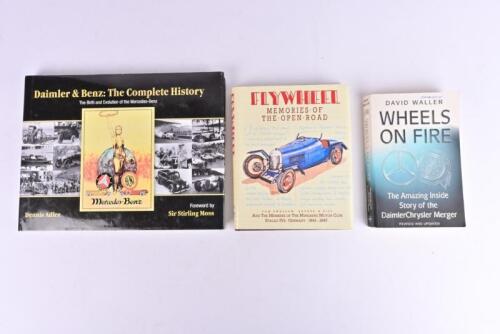 MERCEDES-BENZ/MULBERG MOTOR CLUB: Three hardcover books detailing Mercedes-Benz and British memories from the open road. 'Daimler & Benz: The Complete History - The Birth and Evolution of the Mercedes-Benz' hardcover book by Dennis Adler
