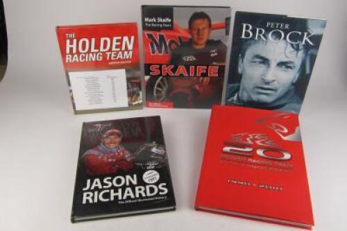 HOLDEN: Five Holden and driver related books (with 15+ signatures)