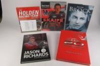 HOLDEN: Five Holden and driver related books (with 15+ signatures)