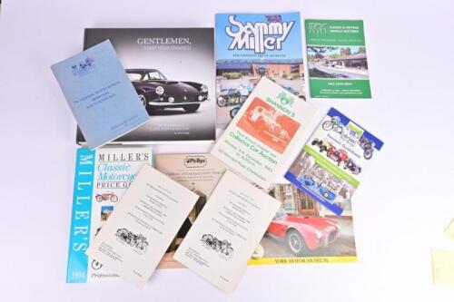 PRICE GUIDES/CATALOGUES: A quantity of Auction Catalogues, Price Museum Guides. 'GENTLEMAN, START YOUR ENGINES! - THE BONHAMS GUIDE TO CLASSIC SPORTS & RACE CARS' hardcover boook by Jared Zaugg