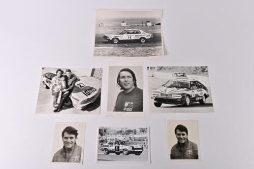 BOND: A small group of original black and white photographs/pictures relating to Colin Bond. Torana & Alfa Romeo pictures