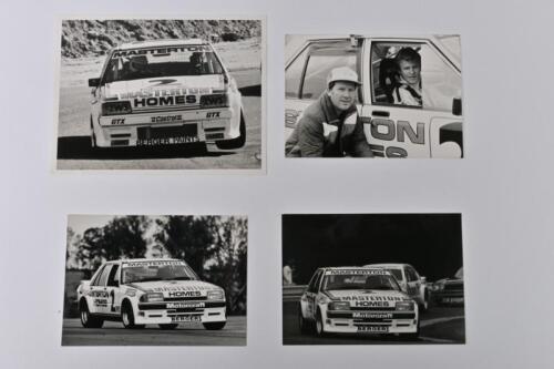 FORD: Four period black and white photographs/pictures of the early 1980&rsquo;s Steve Masterton Ford Falcon (XE) from various racing events