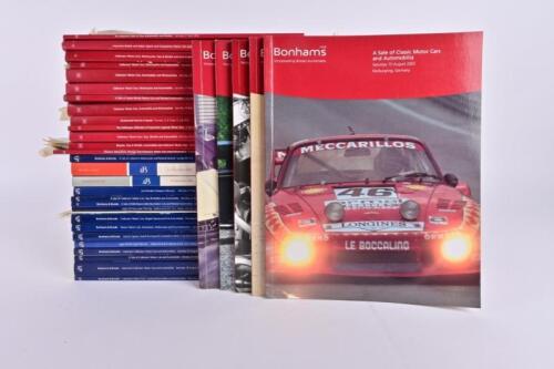 BONHAMS & BROOKS: A collection of Bonhams & Brooks and Bonhams Incorporating Brooks Auctions motor car automobilia auction catalogues