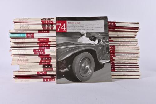 BROOKS: A large collection of Brooks auction catalogues