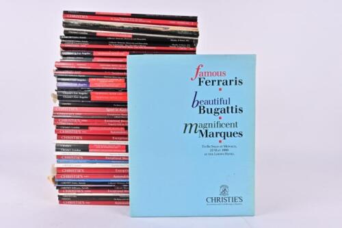 CHRISTIES: A large collection of Christies automotive auction catalogues